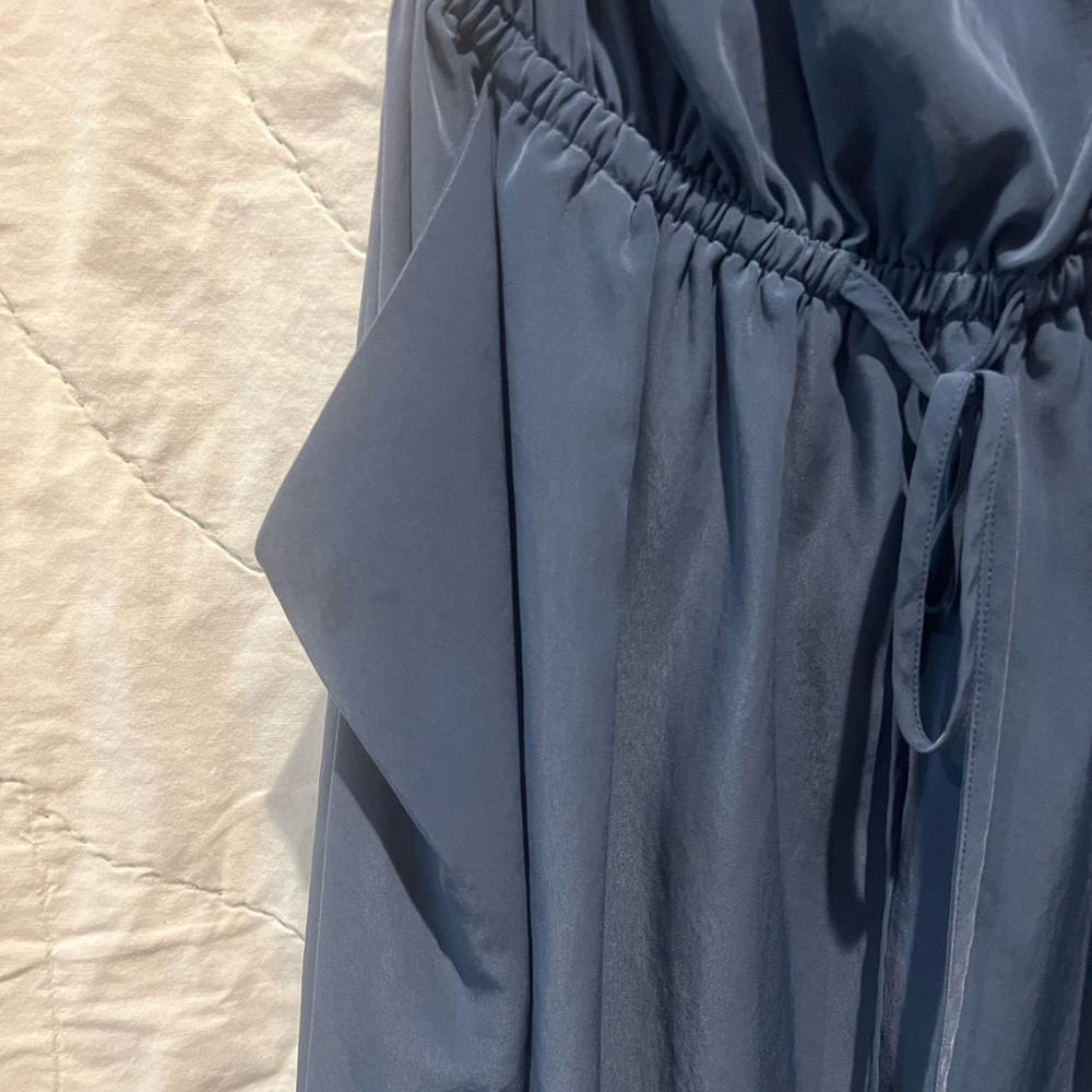 ZOA Blue Strapless 100% Polyester Dress Size: Medium - Picture 6 of 15